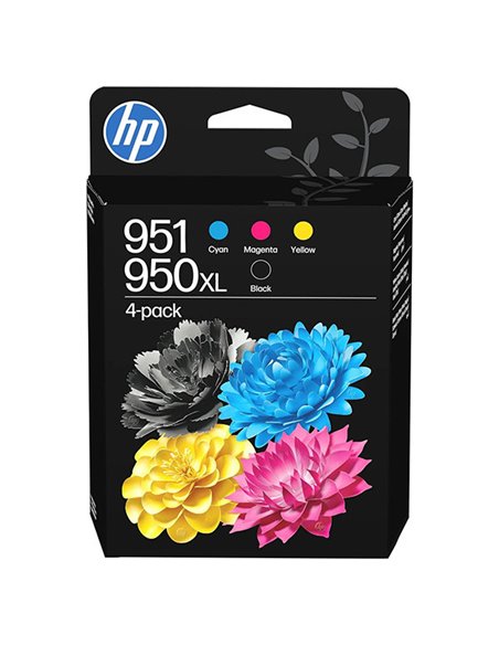 HP 951CMY/950XL Pack de 2 Cartouches d'encre es Noir et Couleur - C3WK1AE