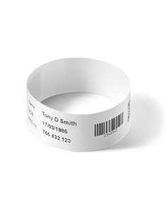 Brother Pack de 5 Rouleaux de Pulseras Hospitalarias Identificativas de Adulto - 200 Pulseras par Rouleau - dimensions 279mmx25m 2