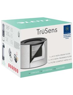 Leitz Filtro Hepa 3 en 1 H13 Repuesto Purificador Aire Mediano Trusens Z-2000/Z-2500 - Captura 99,95% Particulas Ultrafinas - Fi