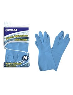 Cegasa Gants de Nitrilo Taille M 7-7 1/2 - Especial Aplicaciones Industriales - Couleur Bleu