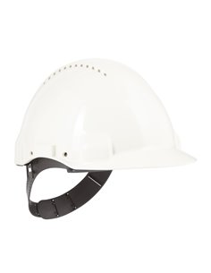 3M Casco de Protection - Avec Ventilacion - Sensor Uvicator - Pin de Ajuste - Couleur Blanc