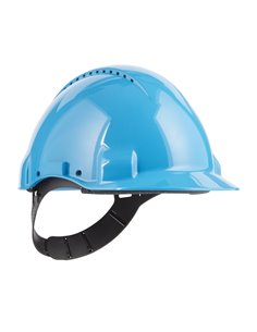 3M Casco de Protection - Avec Ventilacion - Sensor Uvicator - Pin de Ajuste - Couleur Bleu