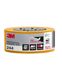 3M Ruban de Enmascarar Profesional - Multisuperficie - 48mm x 50m - 100% PEFC - Couleur Orange