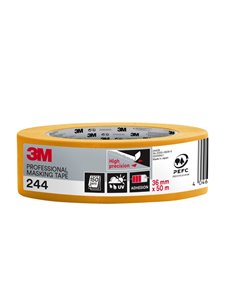 3M Ruban de Enmascarar Profesional - Multisuperficie - 36mm x 50m - 100% PEFC - Couleur Orange