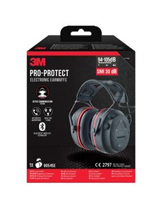 3M Worktunes Connect Orejeras Auditivas Avec Bluetooth - Microfono Intégré - SNR 3dB - Sonido de Haute qualité - Réglable - Coul