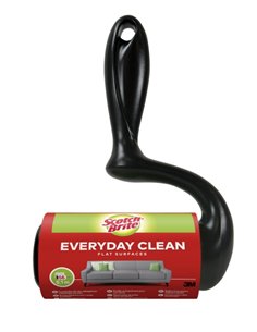 Scotch-Brite Everyday Clean Rodillo Quitapelusas Adhésif - 56 Feuilles - Couleur Noir