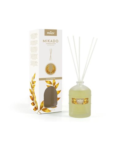 Prady Ambientador Mikado Victorius - Flacon de Cristal 100 ml et Varitas Difusoras