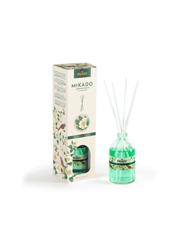 Prady Ambientador Mikado Green Tea - Flacon de Cristal 100 ml et Varitas Difusoras