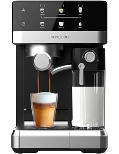 Cecotec Power Espresso 20 Touch & Cream Cafetera Espresso - Capacité 1.8L - Presion 20bar - Deposito de Leche 500ml - Écran Tact