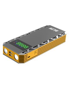 Blim BL0433 Arrancador de Baterias 3 en 1 - 20000mAh - Arranque 12V - Powerbank - Linterna - Protection Contra Cortocircuitos, S