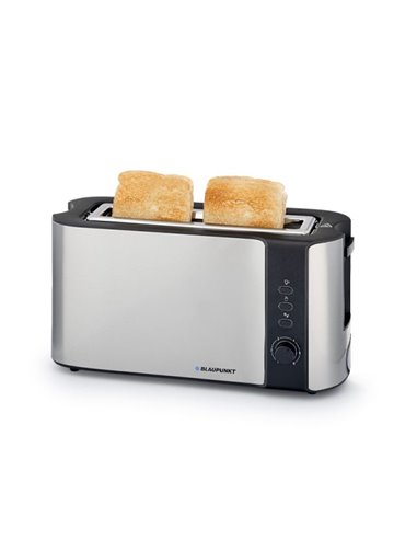 Blaupunkt Tostadora de Ranura Larga - 1000W - Rejilla Calientabollos - 6 Niveles de Tostado - Bandeja Recogemigas Amovible - Fun