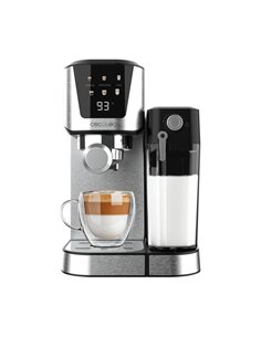 Cecotec Power Espresso 20 Cream Cafetera Semiautomatica - 1350W - 20bar - Tanque de Leche 0.7L - Deposito de 1L - Calienta Tazas