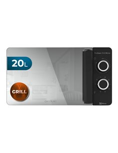 Cecotec Proclean 3140 Mirror Micro-ondes - 700W - Capacité 20L - Grill de 800W - Tecnologia 3DWave - Modo Descongelar - 6 Nivele