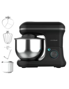 Cecotec Cecomixer Merengue 5L 1200 Ice-Cream Black Batidora Amasadora - 1200W - Bol 5L - Accesorios Multifuncion - Movimiento Pl