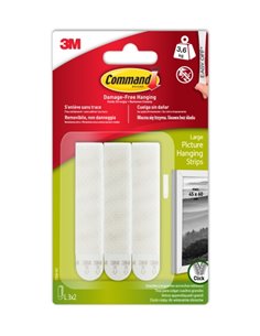Command Tiras Adhesivas Pour Colgar Cuadros - Couleur Blanc