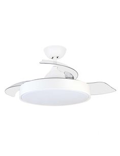 Orbegozo CP 119105 Ventilateur de Techo Elegance - Potente Motor DC - Aspas Retractiles - Luz LED Avec 3 Temperaturas - Mando à 