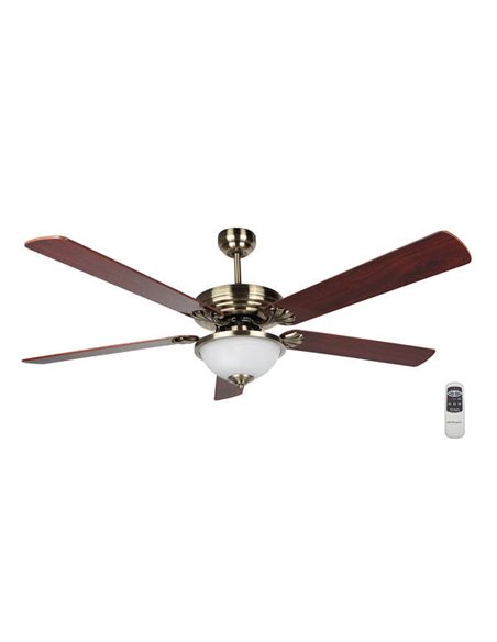 Orbegozo CP 80142 Ventilateur de Techo Elegance - Silencioso et Potente - 5 Palas Reversibles - Mando à Distancia - Système de V