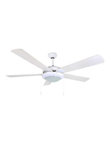 Orbegozo CP 82132 Ventilateur de Techo Ecologico - 5 Aspas Reversibles - Plafon Avec 2 Bombillas - Système de Ventilacion Revers