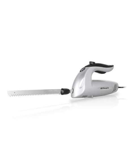 Orbegozo CU 3800 Cuchillo Electrico Silencioso - Cuchillas de Acier Inoxydable - Interruptor de Sécurité - Comprend Cuchilla Adi