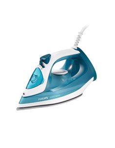 Philips Plancha de Ropa - Potencia 2100W - Deposito de 300ml - Semelle Ceramica Antiadherente - Câble 1.9m - Termostato Regulabl