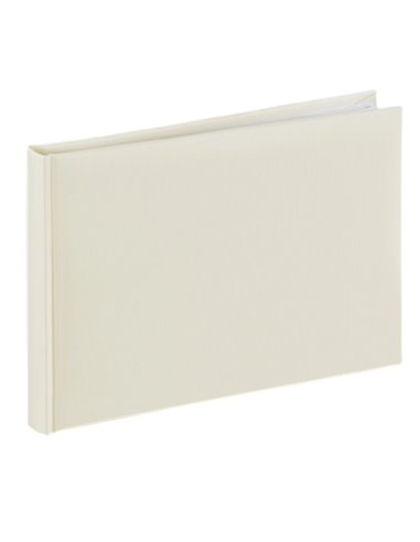 Hama Fine Art Album de Fotos - 36 Paginas Blancas - Couvercle de Papier - 24x17cm - Couleur Beige