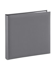 Hama Fine Art Album de Fotos - 80 Paginas Blancas - Couvercle de Papier - 30x30cm - Couleur Gris
