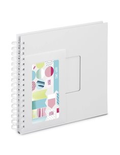 Hama Album de Fotos Avec Spirale - 50 Paginas Blancas - 28x24cm - Couleur Blanc