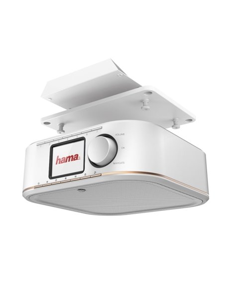 Hama Dr350 Radio Digital - Potencia 5W - Jack 3.5mm - Écran 2.4" - Temporizador - Compact - 33x22x7cm - Couleur Blanc