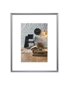 Hama Sevilla Decor Marco de Fotos A4 - Plastico - 22.5x31x2cm - Couleur Argent