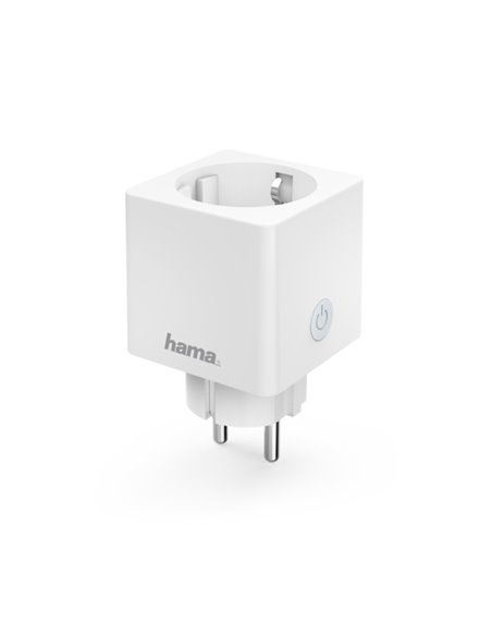 Hama Enchufe WLAN Intelligente - Potencias Jusqu'à 3680W - WiFi - IP20 - Compatible Avec Asistente de Voz - Control Avec App - M