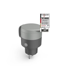 Hama Outdoor Enchufe WLAN Intelligente Pour Extérieur - Potencias Jusqu'à 2.300W - WiFi - IP44 - Compatible Avec Asistente de Vo