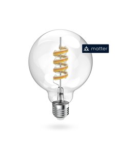 Hama Bombilla LED E27 Intelligente - Potencia 4.9W - RGBW - WiFi - Compatible Avec Asistente de Voz - Control Avec App - Estilo 