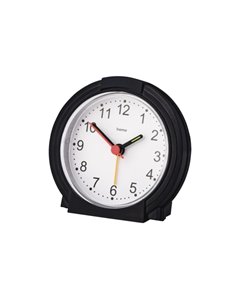 Hama Classic Reloj Despertador Analogico - Manecillas et Numeros Fluorescentes - Funciona Avec 1 Pila AA - 9.5x3.8cm - Couleur N