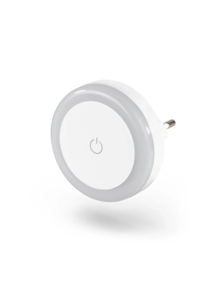 Hama Touch Luz LED Nocturna Avec Enchufe - IP20 - 6.4x6.4x6.3cm - Couleur Blanc