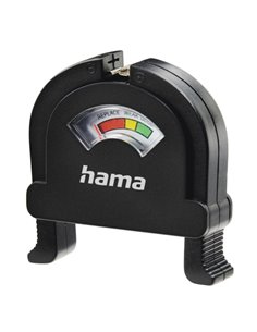 Hama Comprobador de Pilas et Baterias - Universal - Écran Analogica - Couleur Noir