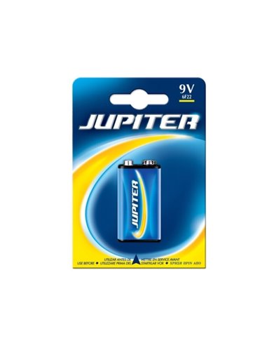 Jupiter Pack de 1 Pila Salina 6F22 - Pila Salina Pour Aparatos de Bajo Consumo
