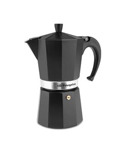 Orbegozo KFN 910 Cafetera de Aluminium Negra - Capacité Pour 9 Tazas - Pour Cocinas à Gas - Electricas et Vitroceramica - Anse E