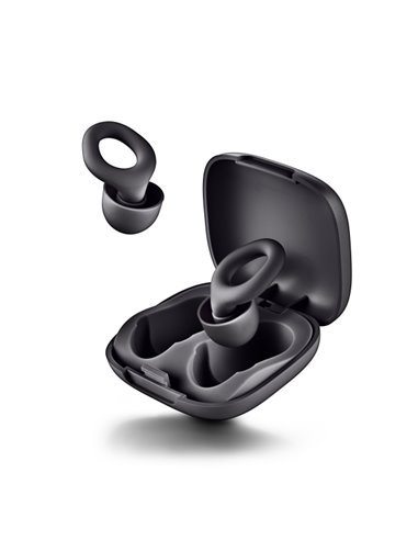NGS Noon Tapones Pour Oidos Avec Reduccion de Ruido - Silicona - Housse et 4 Almohadillas - Couleur Noir
