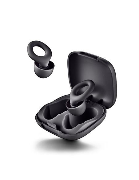 NGS Noon Tapones Pour Oidos Avec Reduccion de Ruido - Silicona - Housse et 4 Almohadillas - Couleur Noir