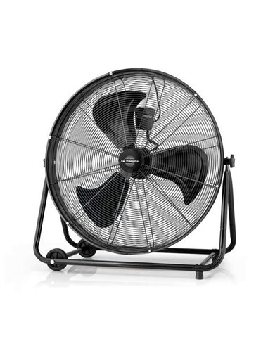 Orbegozo PWT 3061 Ventilateur Industriel Avec Aspas de 60cm et 3 Velocidades - Base Estable - Rejilla de Protection et Ruedas Po
