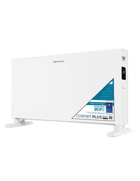 Orbegozo REW 2050 Convector Wifi - Control Intelligente Desde la App - Potencia de 2000W - Temporizador 24H - Protection contra 
