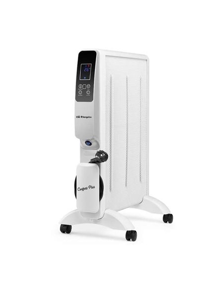 Orbegozo RMW 1500 Radiador de Mica Intelligente - Potente et Eficiente - ConexionWifi - Display LED - Control Remoto - Temporiza