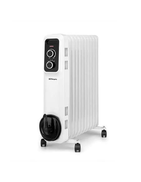Orbegozo RS 2500 Radiador de Aceite Elegante et Potente - Potencia Maxima 2500W - 11 Elementos Calorificos - Protection contra S