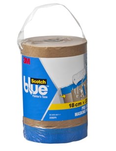 Scotchblue Premium Papier Avec Ruban de Enmascarar - 180mm x 25m - Couleur Marron