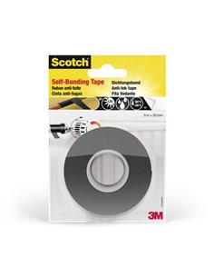 Scotch Ruban Autosellante - Silicona Autofusible - 25mm x 3m - Couleur Noir