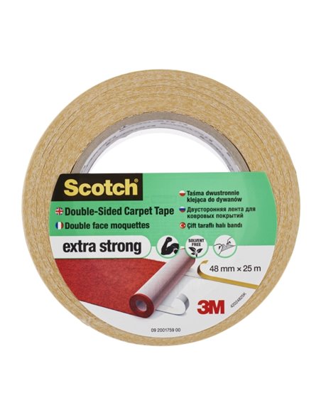 Scotch Ruban Adhesiva Pour Moqueta - Extrafuerte - Couleur Blanc