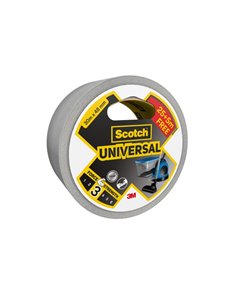 Scotch Universal Ruban Adhesiva Americana - 48mm x 30m - Promocion 25m + 5m Gratis - Couleur Argent