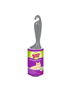 Scotch-Brite Pet Extra Sticky Rodillo Quitapelusas Adhésif - 48 Feuilles - Couleur Noir