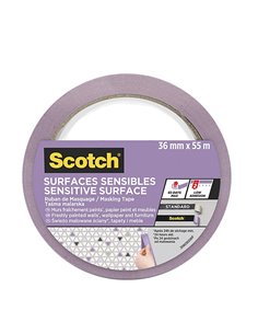 Scotch Présentoir Dispensador de 32 Rollos de Ruban de Enmascarar - 36mm x 41m - Superficies Delicadas - Couleur Violet
