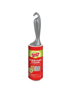 Scotch-Brite Everyday Clean Rodillo Quitapelusas Adhésif - 30 Feuilles - Couleur Gris